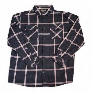 Pacific Trail Mens Blue Plaid Button-Up Shirt XL